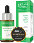 SERUM RETINOL ALTA POTENCIA Con Vitamina E, Acido Hialuronico Y Aceite De Jojoba Para La Cara - Serum Facial Antimanchas, Antiarrugas Y Antiedad - Suero Hidratante Y Despigmentante Facial – DERMAWORKS