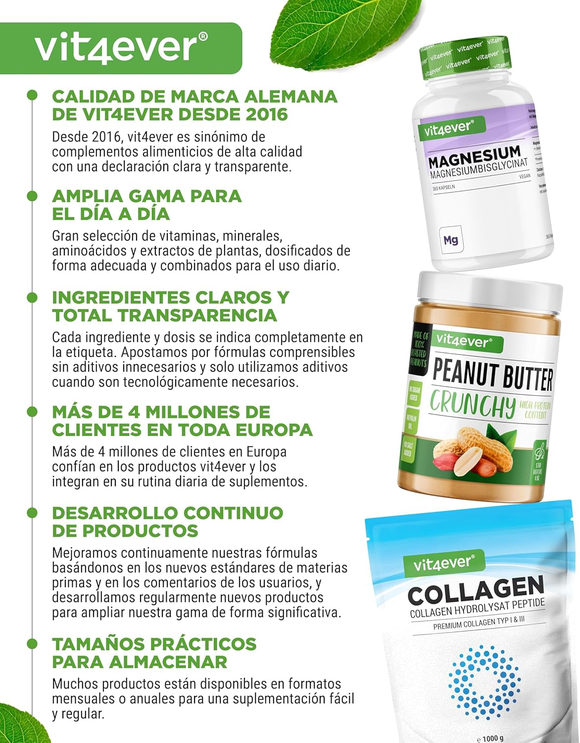 Bisglicinato De Magnesio - 365 Cápsulas - 300 Mg De Magnesio Elemental Por Dosis Diaria - Premium: Magnesio Quelado - Vegano - Alta Dosis
